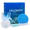 Cali White Teeth Whitening Strip Kit with LED Light + Batteries - Organic Peroxide Teeth Whitening Gel - Set of White Strips for Teeth Whitening - 2x5ml Syringes, Thermoform Whitening Kit Trays & Case