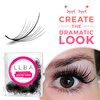 LLBA Promade Wispy Lash Extensions 9D 0.05, 100% Handmade Eyelashes Volume Fans, C Cc D Curls, 9-17 Mm Length, Long-Lasting, Easy Application (C 14 mm)