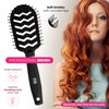 Milano Collection Professional Wig and Extension, No Tangle, Durable, Salon Grade Brush and Teasing Comb Duo, Brush and Comb Set - Black