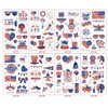 USA Temporary Tattoos, 4th of July Temporary Tattoos, American Flag Tattoos Red White and Blue Fake Tattoo Stickers, Independence Day Party Decorations and USA Party Favors, 8 Sheets