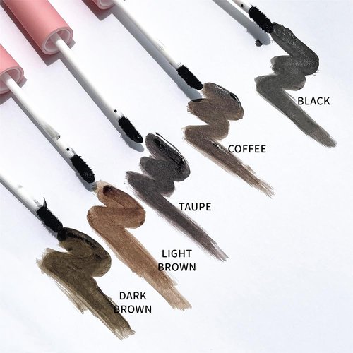 AMCMLLHS Eyebrow Tint,Instant Eyebrow Color,Instant Brow Dye Kit,Eyebrow Dye,Professional Makeup Tinted Eyebrow Mascara,Eyelash and Brow Color with Natural Effects,Safe & Easy to Use-Light Brown