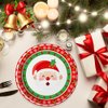 AIBIIN 80 pcs Christmas Paper Plates 9 Inch Christmas Disposable Plates Santa Christmas Party Decorations Plates Christmas Dinnerware Set Xmas Christmas Dinner Plates Holiday Party Supplies