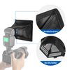 NEEWER Flash Diffuser Light Softbox 6" x 5", Universal, Collapsible with Storage Pouch Compatible with Canon Nikon Sony Godox Yongnuo NEEWER speedlight