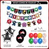 Pirese Ninja Birthday Party Decorations, Ninja Birthday Decorations, Ninja Party Decorations, Ninja Party Supplies | Ninja Balloons | Ninja Birthday Party Supplies | Asian Themed Party Decorations Kit