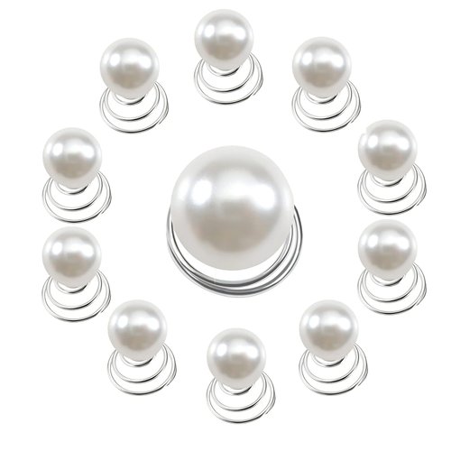 TUUXI 84 Pcs Spiral Hair Pins Hair Pearls Hair Jewelry Hair Twister Screws for Women Bun Wedding Bridal Bridesmaids Prom