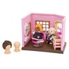 Li’l Woodzeez – Toy Hair Salon - Dollhouse Playset with Accessories - Pretend Play for Kids Age 3+ - Baabaa Spa & Hair Salon