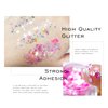 Ownest 12 Colors Holographic Chunky Glitter Gel Set, Christmas Party Makeup Face Body Eye Lips Hair Nail Cosmetic Festival Chunky Glitter Eyeshadow, Mixable, No Need Glue