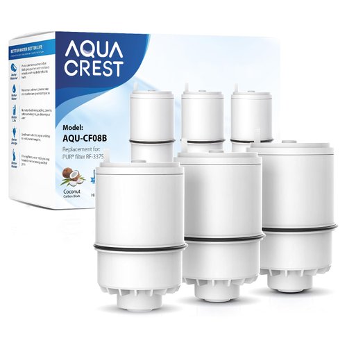 AQUACREST RF3375 NSF Certified Water Filter, Compatible with Pur® RF-3375 (RF33752V2) Faucet Replacement Water Filter (3 Count, Packing May Vary),Model No.: AQU-CF08B