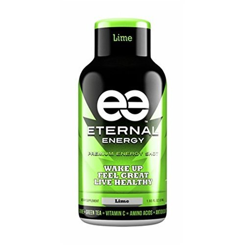 Eternal Energy shot LIME flavor. The healthy choice to lasting energy with 25 vitamins, amino acids, and antioxidants. The ingredients in Eternal Energy are proven to provide *Balanced Energy, *Increased Focus, and *Athletic Endurance. (12 Pk)
