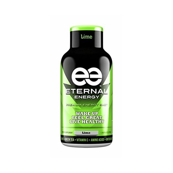 Eternal Energy shot LIME flavor. The healthy choice to lasting energy with 25 vitamins, amino acids, and antioxidants. The ingredients in Eternal Energy are proven to provide *Balanced Energy, *Increased Focus, and *Athletic Endurance. (12 Pk)