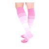 Doc Miller Open Toe Compression Socks Women and Men 20-30mmHg, Toeless Compression Socks Women, Support Shin Splints, Calf Recovery, Varicose Veins, 1 Pair Small Pink Pink White