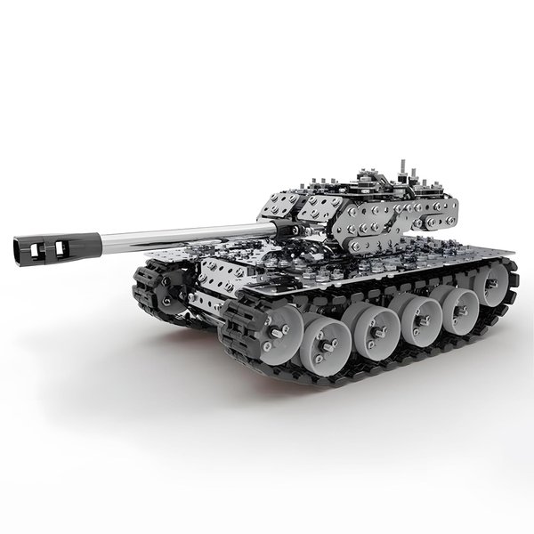 HI-REEKE 3D Metal Puzzle Set, Military Battle Tank Model Toy STEM Building Kit for Boy Adult Gift-843PCS