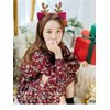 LSHDXD Christmas Headband Hair Hoop, Elk Antlers Cat Ear Glitter Hair bands Hair Accessories Headdress for Christmas Decorations Party Supplies.