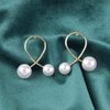 Sttiafay Vintage Pearl Drop Earrings Gold Pearl Stud Earrings Boho Tiny Pearl Earrings Pearl Wedding Earrings Jewelry for Women