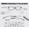 MODFANS 4 Pack Plastic Frame Spring Hinges Reading Glasses Vintage Quality Comfort for Men and Women +2.00