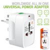 Portable Worldwide Universal Power Adapter All in One International Out of Country Travel Wall Charger Plug for Wall Plug Input in USA EU UK France Italy Australia India Outlets by Cellet