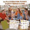 HMJKL Fall Bingo Game, Fall Harvest Bingo Cards Set, Thanksgiving Party Birthday Party Bingo Supplies for Adults, Family Friends Activities Favors Decorations for 24 Player, 02