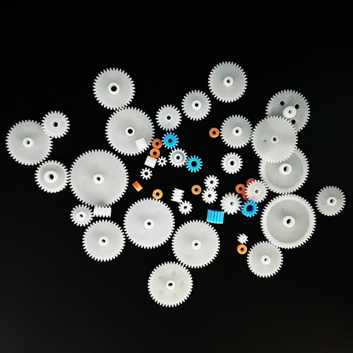 51PCS Plastic Gear Single Gear Spindle Worm Gear Motor Gears for DC Motor RC Car Robot Aircraft DIY Model Toy Parts