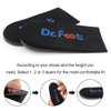 Dr. Foot's Adjustable Orthopedic Heel Lift Inserts, Height Increase Insole for Leg Length Discrepancies, Heel Spurs, Heel Pain, Sports Injuries, and Achilles tendonitis (Black, 2 Layers)