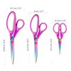 JYTUUL 3PCS Purple Craft Scissors, Sharp Tailor Scissors, Titanium Blades Shears Rubber Soft Grip Handle, Multi-Purpose Fabric Scissors for Adults, Office, Sewing, School and Home Using