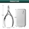FVION Cuticle Clippers - Precision Cuticle Cutter, Extremely Sharp Cuticle Scissors, Stainless Steel Nail Cuticle Remover, Cuticle Nipper, and Professional Manicure Tool (4mm Jaw)