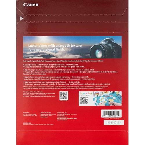 Canon LU-101 LTR(50) Luster Photo Paper Letter, 50 Sheets (LU-101 LTR)