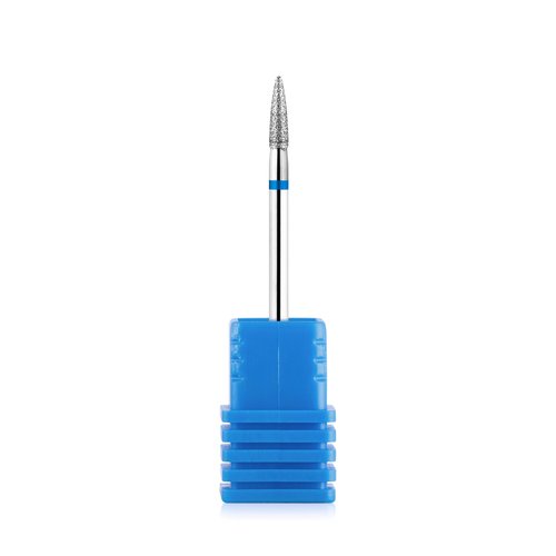 NMKL38 Small Tapered Barrel Diamond Nail File Drill Bit Cuticle Cleaner Burr Tool for Electric Drill Machine Manicure Pedicure Polishing Kit (0208D-M)