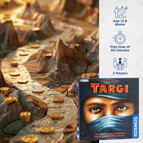 Thames & Kosmos | Targi | Two Player Game | Strategy Board Game | Golden Geek Award Nominee | Kennerspiel Des Jahres Award Finalist