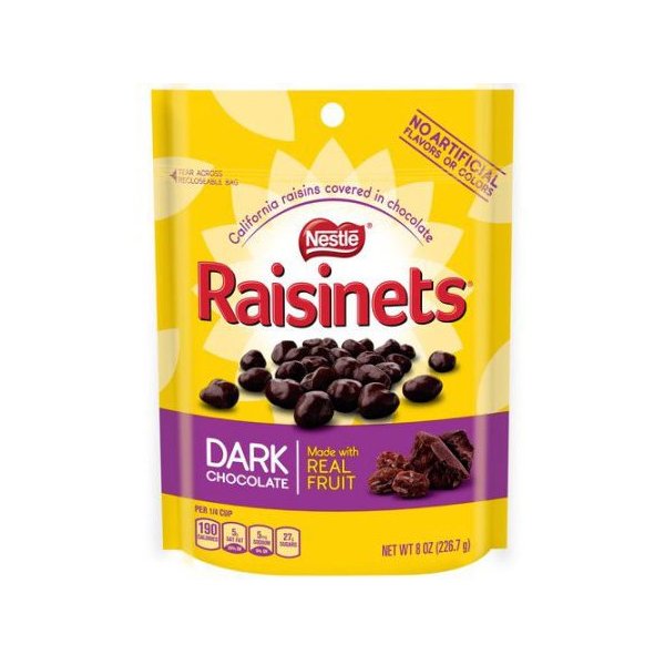 RAISINETS Dark Chocolate 8 oz. Standup Bag (pack of 2)