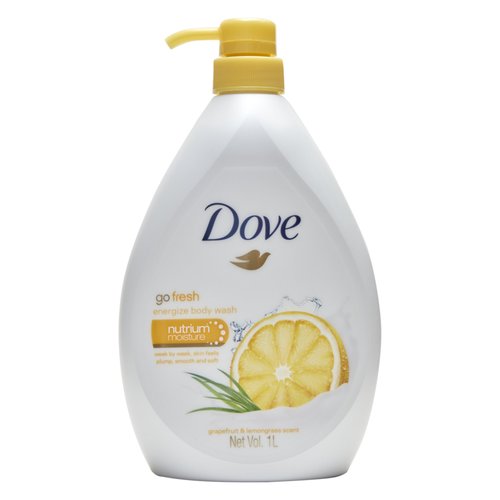 Dove Go Fresh Energize Body Wash, Grapefruit and Lemongrass Scent, 33.8 Ounce (1 Liter) International Version