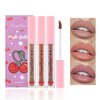 ZHISHUDL 3PCS Matte Nude Lipstick Set Liquid Lipstick Lip Gloss Set,Matte Velvety Lip Stick High Pigmented Lip Tint Lip Stain Set for Daily Makeups - Set D