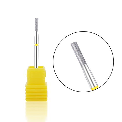 NMKL38 Diamond Bit Small Barrel Shape Electric Nail Drill File Cuticle Cleaner Tool for Rotary Nail Drill Machine Manicure Pedicure Polishing Kit (Extra-fine)
