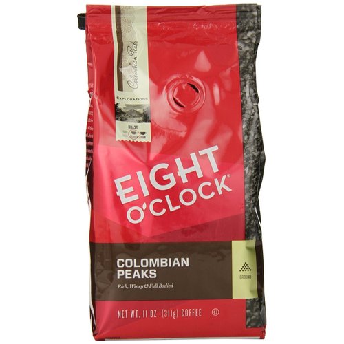 Eight O'Clock - Colombian Peaks - Ground Coffee, 11-Ounce Bags (Pack of 2)