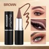 Skynest 2Pcs Black Dark Brown Gel Eyeliner Pencil Set,Natural Cream Eye Liner Waterproof Smudge Proof,Cat Eye Black Smokey Eyeshadow Palette Stick Crayon,Goth Halloween Makeup