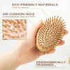 Combetter Natural Bamboo Hair Brush(No handle), Massaging Scalp, Detangling brush for Women, Men &Kids, Eco-friendly Natural Wooden for All Hair Types