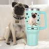 Pug Gift for Dog Owner,40oz Pug Tumbler with Handle Insulated Reusable Stainless Steel Travel Water Bottle (Color 2)