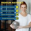 ProBody Pilates Ball Small Exercise Ball, 9 Inch Bender Ball, Mini Soft Yoga Ball, Workout Ball for Stability, Barre, Ab, Core, Physio and Physical Therapy Ball at Home Gym & Office (Silver)