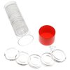 OnFireGuy Coin Capsule Storage Tube & 20 Air-Tite A16 Direct Fit Coin Holders for 1/10oz Gold Eagles (Red Cap Lid)