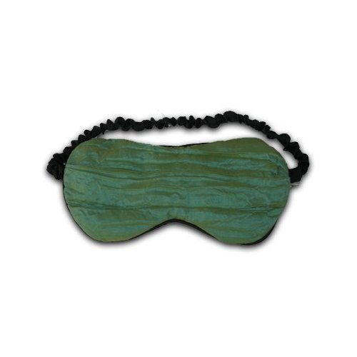 Relaxso Silk Therapy Lavender Eye Mask, Chiffon Crinkle Olive