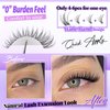 Lash Clusters Natural Lash Extensions Invisible Band Waterproof 8-16mm Cluster Eyelash Extensions Wispy Eyelash Clusters Individual Lashes Cluster Lashes by ALICE