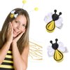 Yellow Hair Clip for Girls Cute Bee Hair Accessories Spring Hair Barrettes for Hair Styling Accessories Handmade Bee Hair Clips 2Pcs