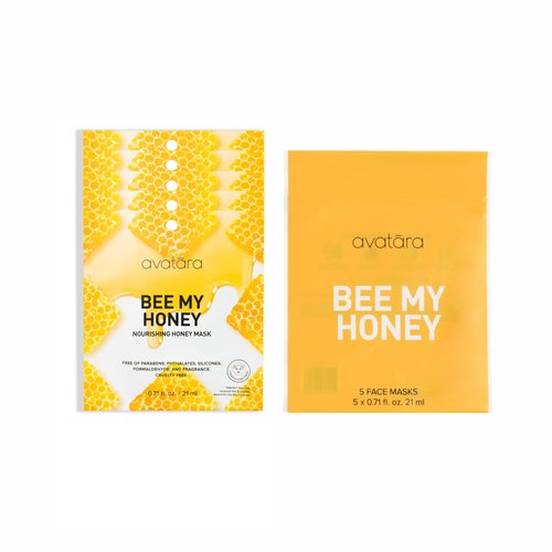 Avatara - Drink Up Facial Mask, Hydrating Mask, Sheet Masks with Aloe Vera Leaf Juice and Licorice Root, Face Mask Skincare Made with Tencel Fibers, Paraben-Free, Dry Skin, 5 Sheets