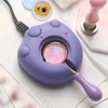 Electric Wax Seal Stamp Warmer,Electrice Wax Sealing Melting for Wax Seal Stamp with Lovely Design (Purple)