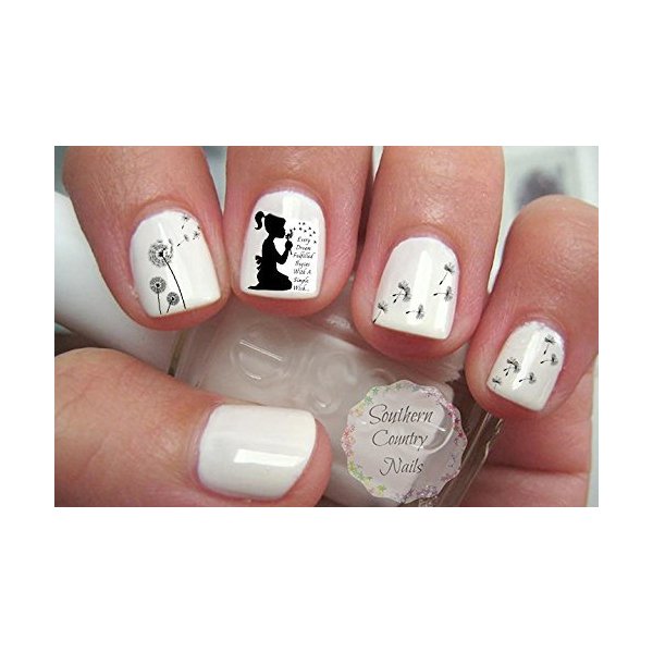 Dandelion Girl Nail Art Decals