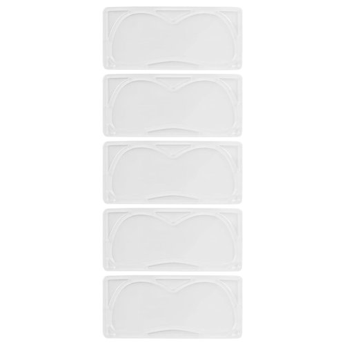 5Pcs Transparent Eye Mask for DIY Face Mask Machine, Reusable Eye Patch Tray, Portable Eye Pad Tray Tool, DIY Facial Mask Machine Maker Accessory Tool