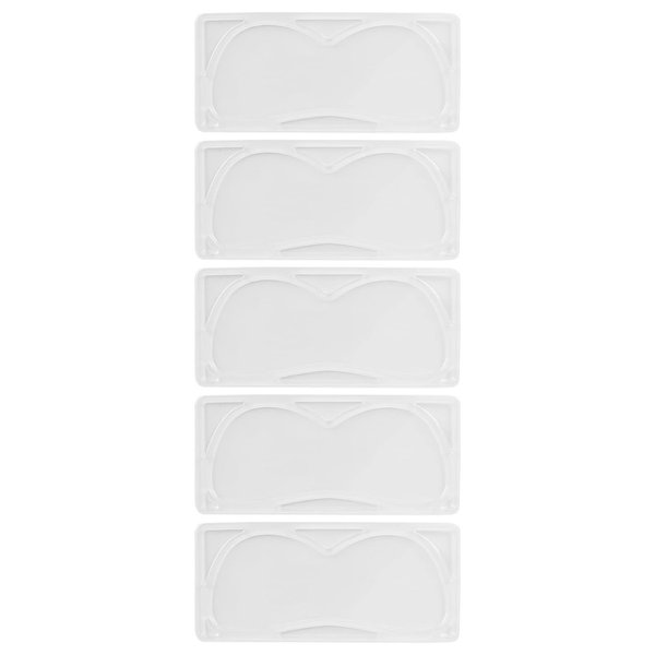 5Pcs Transparent Eye Mask for DIY Face Mask Machine, Reusable Eye Patch Tray, Portable Eye Pad Tray Tool, DIY Facial Mask Machine Maker Accessory Tool