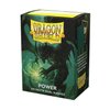 Dragon Shield Sleeves - Matte Dual: Power - 100CT Metallic Green Card Sleeves - Textured Back - Compatible with Magic The Gathering, Pokémon, and Yugioh TCG & LCG - Top Loader