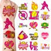 144 Pieces Softball Temporary Tattoos Stickers Softball Baseball Sports Themed Party Favors Supplies, Softball Tattoos for Girls Sporting Fans Softball Party Decorations (16 Styles)