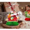 9 Pcs Christmas Honeycomb Centerpieces for Christmas Decorations, Christmas Table Decorations for Santa Themed Party Supplies