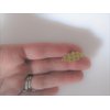 Generic 2 small tiny gold metal filigree hair pin alligator clips for fine thin hair